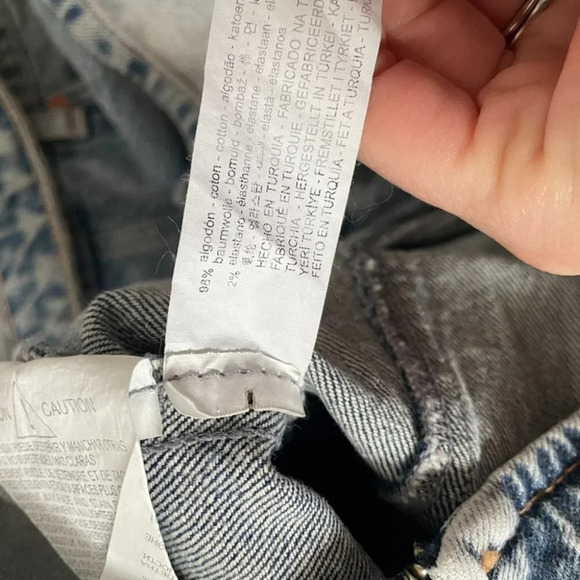 Zara  Denim Strapless 1975 Mini Dress Light Washed Blue NWT Size Small - Picture 6 of 9